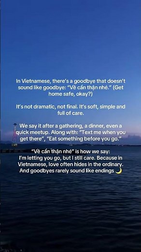 A heart-felt Vietnamese phrase you may heard one time