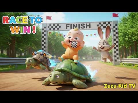 The Tortoise and the Hare 🐢🐰 | Classic Story Song for Kids | Baby Zuzu Nursery Rhymes | Zuzu Kid TV