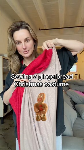 Sewing a gingerbread Christmas costume for $25 | Costumes by stormy