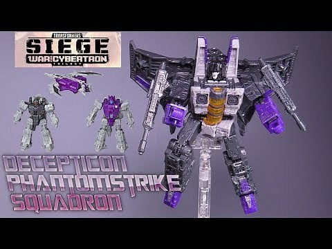Transformers Siege Decepticon PhantomStrike Squadron with SKYWARP