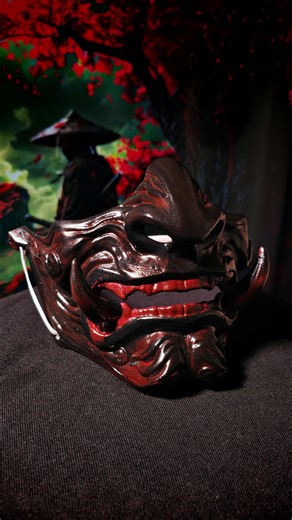 Japanese Samurai Oni Mask, Halloween Cosplay - Etsy