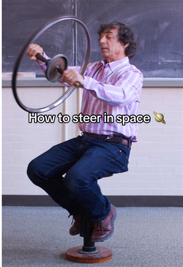 Harnessing conservation of angular momentum to steer a vehicle was a breakthrough that helped make spaceflight possible. 🚀 Watch Clark Physics Professor Chuck Agosta explain how it works!