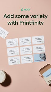 2.9K views · 11 reactions | Print a different design on every MOO card or sticker, at no extra cost. And showcase what makes your brand unique. | moo.com | Facebook