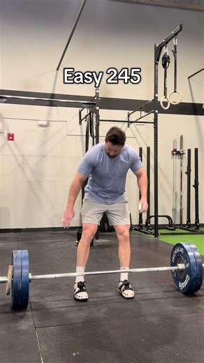 Solid lift at the end of an EMOM. • #gym #workout | working out