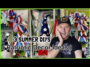 DIY SUMMER DECOR IDEAS for 2024 / Five Patriotic Decorations / Ramon At Home