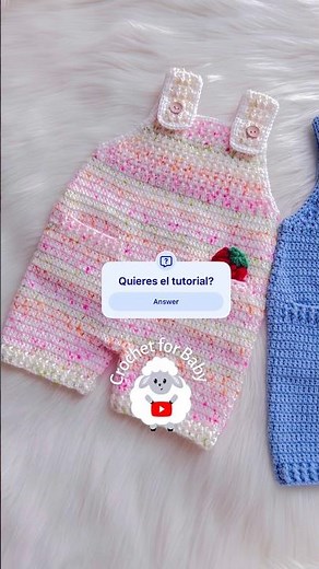 Overol de Bebé a Crochet | ¿Quieren el tutorial? #crochet #crochetbebe #crochetforbaby