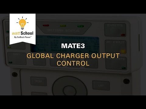 MATE3: Global Charger Output Control