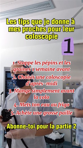 Tips avant une coloscopie - partie 1 - abonne toi et lis la description #guthealth #coloscopie