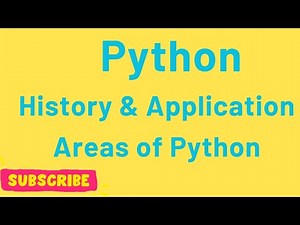 History and Application areas of Python | BCA