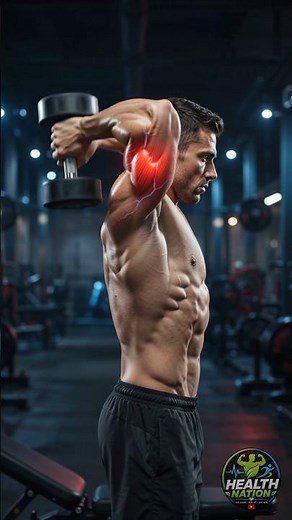 Overhead Triceps Extension | Perfect Form & 3D Anatomy Explained 💪 #fitness