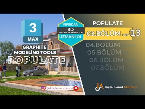 3ds Max I Modelleme I Graphite Modeling Tools I 013