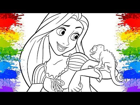 Pinturas Colorir desenhos vestido de Princesa Rapunzel Desenhos da Disney colorindo para meninas