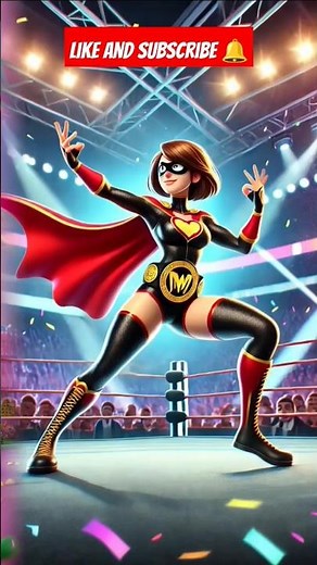 🔥💪 Evolution of the Ultimate Female Wrestler! 🏆 | AI Animated Shorts #youtubeshorts #shorts