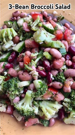 Quick And Easy 3-Bean Salad! #salad #beansalad #vegan #healthyfood #vegetarianrecipies