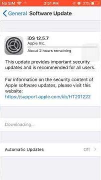 How to update to iOS 12.5.7 on iPhone 5s,6 and 6plus.