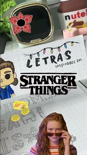 Letras de Stranger Things ✨ #lettering #titulosbonitos #strangerthings #apuntesbonitos