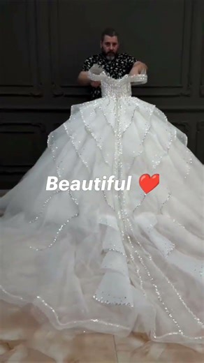 Premium Crystal & Lace Bridal Gown | UK & USA Wedding Style#shorts #shortvideo #shortfeed