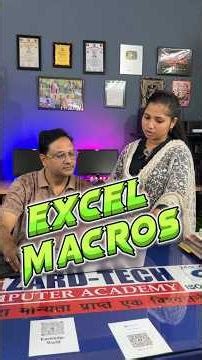 🔥Use Macros In Excel 😎Excel Time Saving Tricks #shorts #excel #exceltutorial #computer