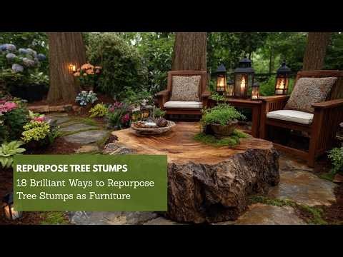 18 Brilliant Ways to Repurpose Tree Stumps as Furniture