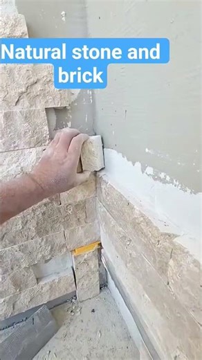 natural stone and brick cladding