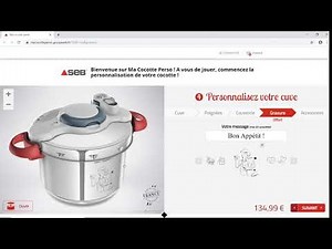 Seb Clipso Minut’ - Customize your pressure cooker in Interactive 3D