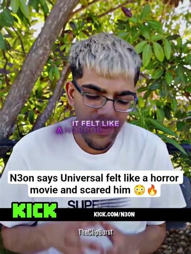 N3on says Universal felt like a horror movie and scared him 😳🔥 #n3on