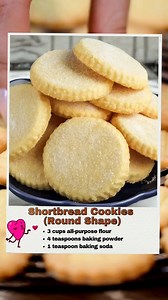 19K views · 54 reactions | Shortbread Cookies (Round Shape)...