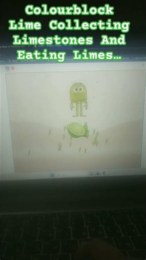 Colourblock Lime Eating Limes And Collecting Limestones#themonthiez#ColourblocksLime#Lime