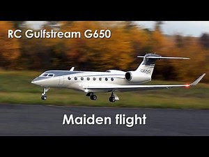 First flight of my homemade G-650 RC jet ✈