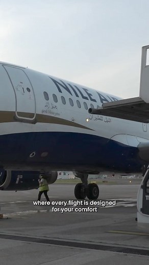 Fly with Nile Air and discover the difference in service and hospitality that sets us apart. انطلق في رحلة مليئة بالخدمة الممتازة والضيافة الرائعة مع النيل للطيران واكتشف ما يجعلنا دائماً مميزين ومختلفين عن الآخرين. #Nileair #النيل_للطيران | Nile Air