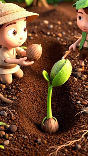 Instant Growth: Watch a Nut Sprout into a Plant