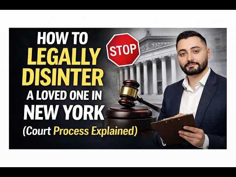 How to Legally Disinter a Loved One in New York (Court Process Explained)