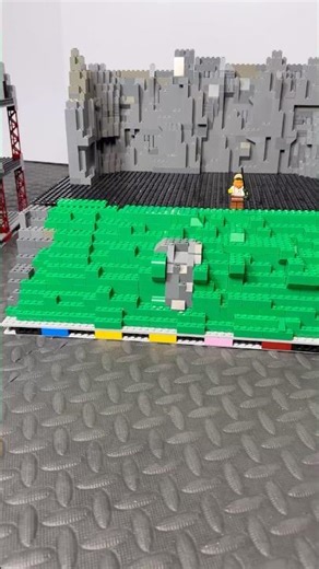 Lego Mountain module part 2 #lego #legocity #afol #toys ￼