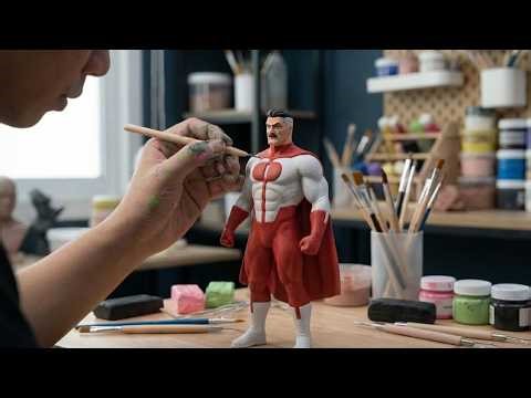 Sculpting OMNI-MAN 🔥 | Invincible INSANE Clay Sculpture Timelapse (Satisfying Build) #art #omniman
