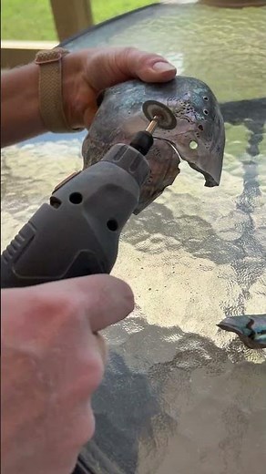 Cutting and Shaping Abalone Shell