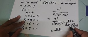 Distinguishable Permutations are permutations that can be distinguished from one another. For example: How many ways can the letters in the word SUCCESS be arranged in a row? (watch how we calculate the answer) #Permutations #distinguishablepermutations #math10 #asynchronouslearning #3rdquartermath #mathisfun | Ron'neru D Guzman