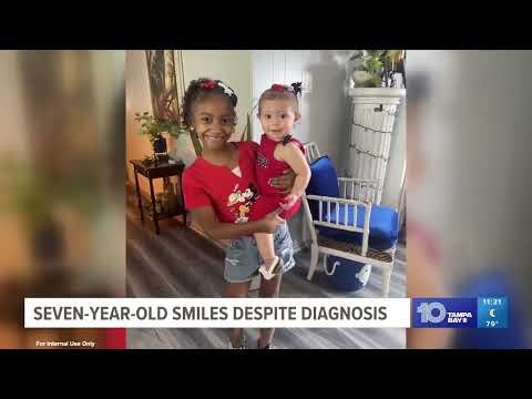 7-year-old Jailene with the 1Voice Foundation