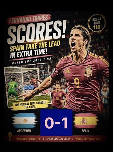FERNANDO TORRES SCORES! 🇪🇸 Spain Take the Lead in Extra Time | World Cup 2026 Final