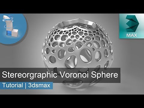 3d Tutorial | Stereographic Voronoi Sphere | 3dsmax