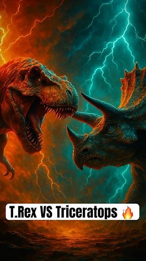 T. Rex vs Triceratops — Clash of Titans