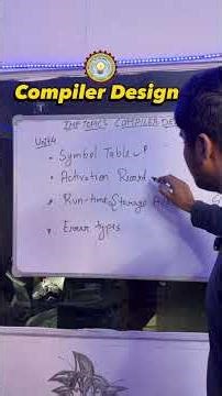 Compiler Design Important Topics Unitwise #multiatoms #aktuexam