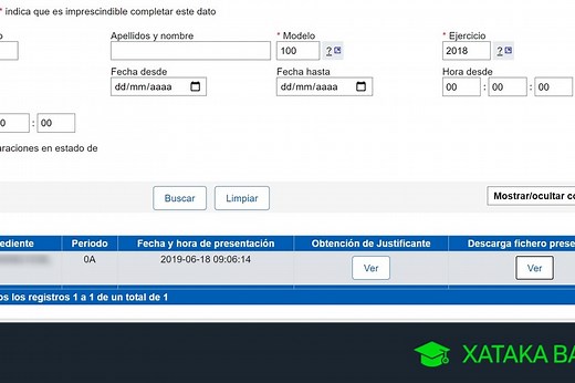 Cómo consultar las declaraciones de la renta presentadas en años anteriores