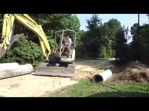 Installing a driveway Culvert