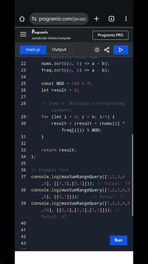 Maximum Total Sum of All Requests | JavaScript DSA Solution Explained | LeetCode Problem