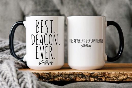 Personalized Deacon Mug: Ordination Gift, Clergy Appreciation - Etsy