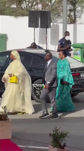 🇸🇳April 4, 2026 The arrival of First Lady Mari Khon Faye and Second Lady…😍