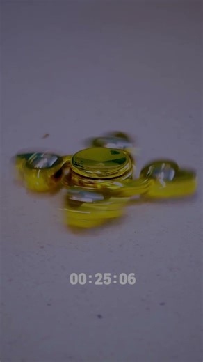SATISFYING Golden Fidget Spinner Timer Test ⏳ #fidgetspinner #satisfying #fidgettoys #shorts