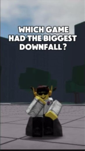 Which game had the biggest downfall #roblox #gaming #lyrics #yosho #trending #popular #nostalgia