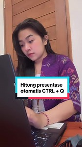 Cara Hitung Presentase Otomatis di Excel dengan CTRL Q