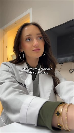 Beth Crumpler | Nurse Practitioner on Instagram: "it’s a love hate situation 🤣👶🏼👩🏻‍⚕️ #nursepractitioners #fnp #babyface #funny #medspa"